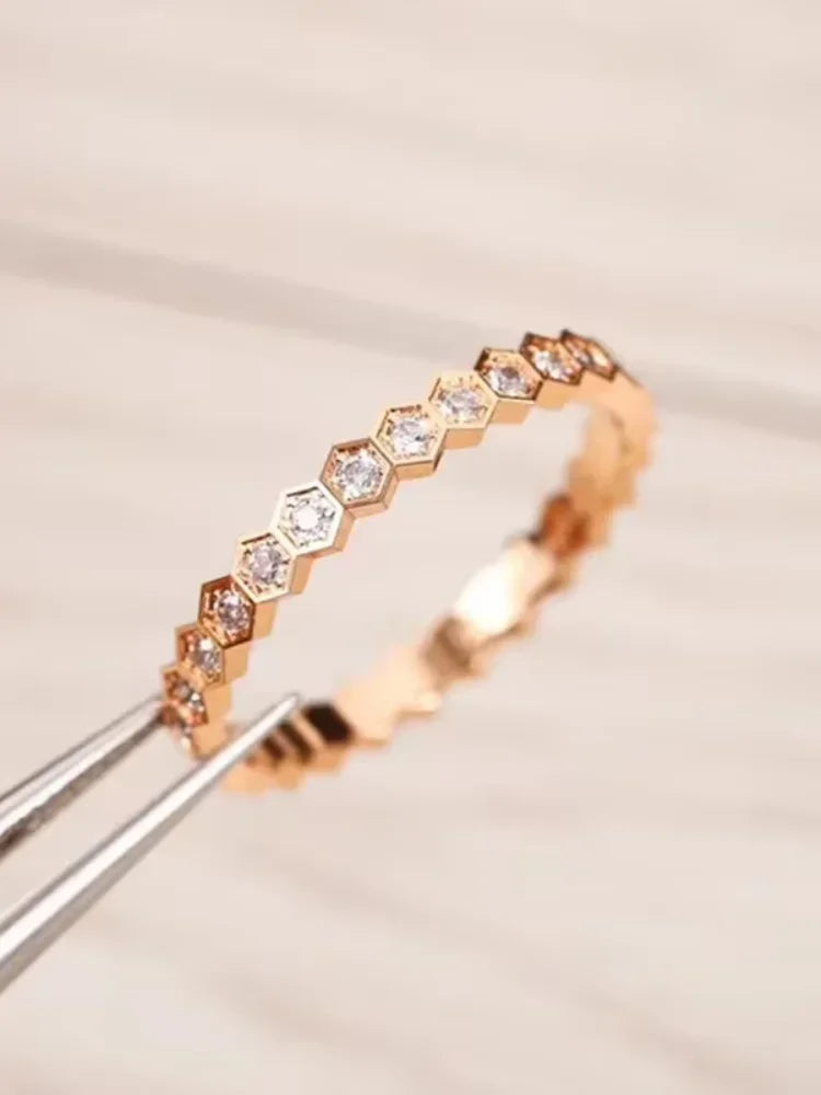 Ice Flower Zircon Ring