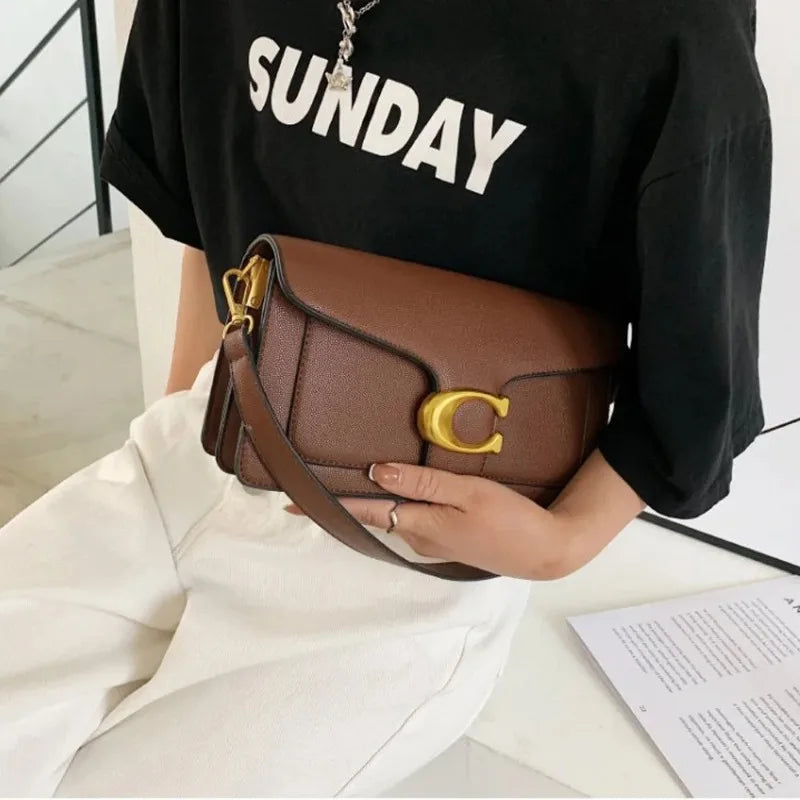 2026 New Double Strap Small Square Crossbody Bag Stylish Underarm Shoulder Purse Versatile Casual Mini Handbag Fashion Daily