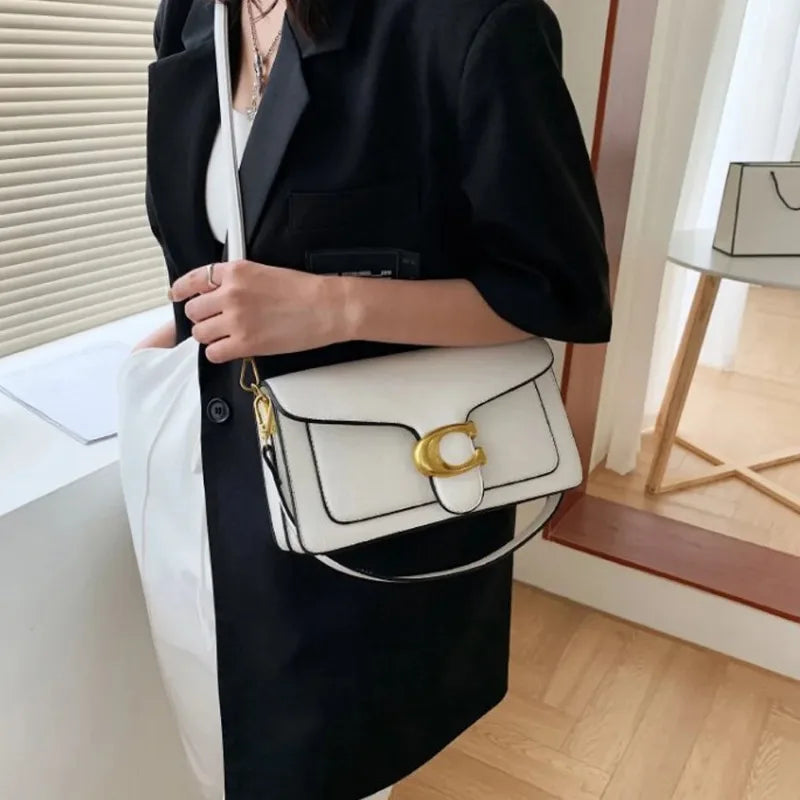 2026 New Double Strap Small Square Crossbody Bag Stylish Underarm Shoulder Purse Versatile Casual Mini Handbag Fashion Daily