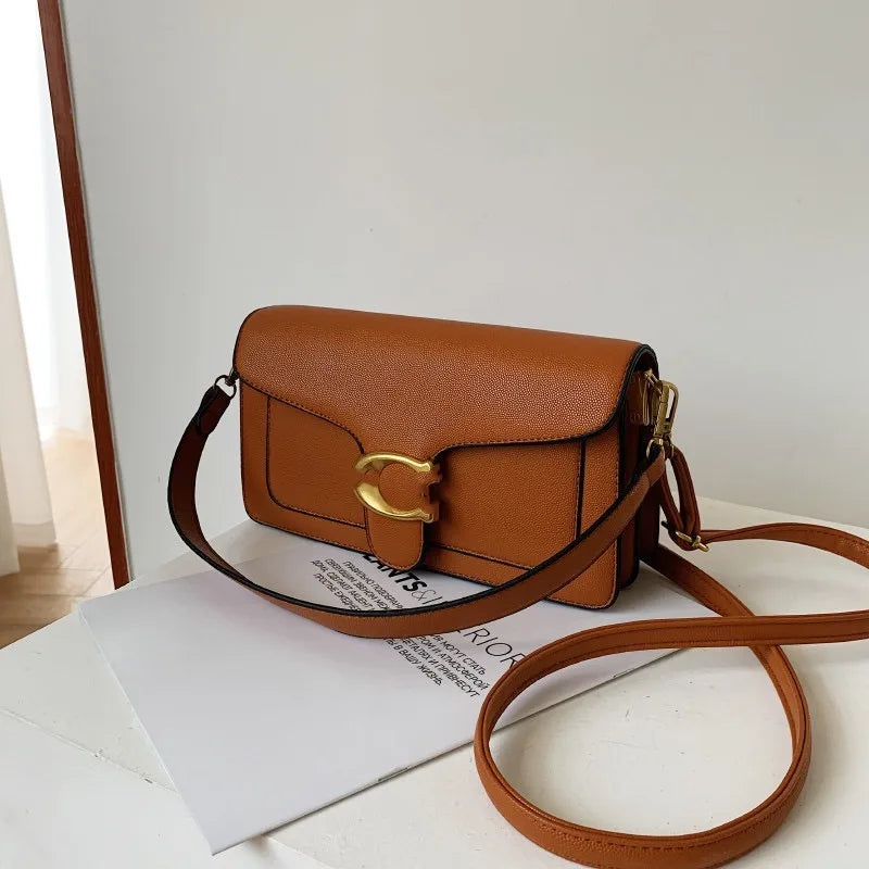 2026 New Double Strap Small Square Crossbody Bag Stylish Underarm Shoulder Purse Versatile Casual Mini Handbag Fashion Daily