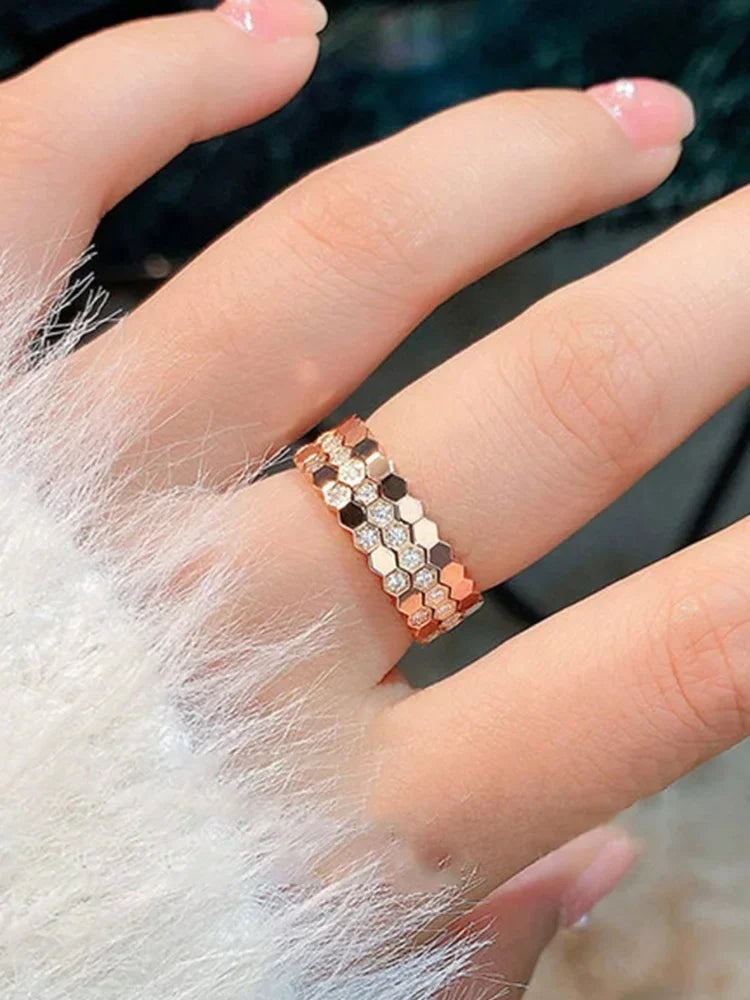 Ice Flower Zircon Ring