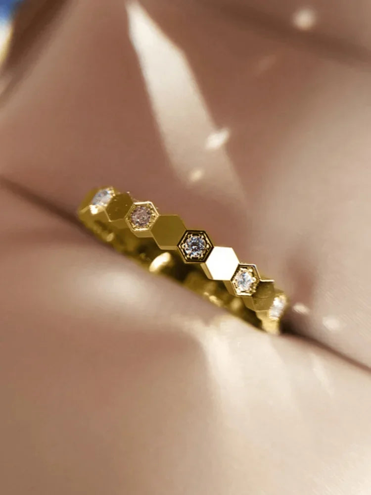 Ice Flower Zircon Ring