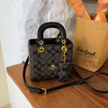 Luxury Women Bag 2026 New Vintage Classic Monogram Handbag Fashion Designer Ladies Tote Crossbody Bag with Bear Charm