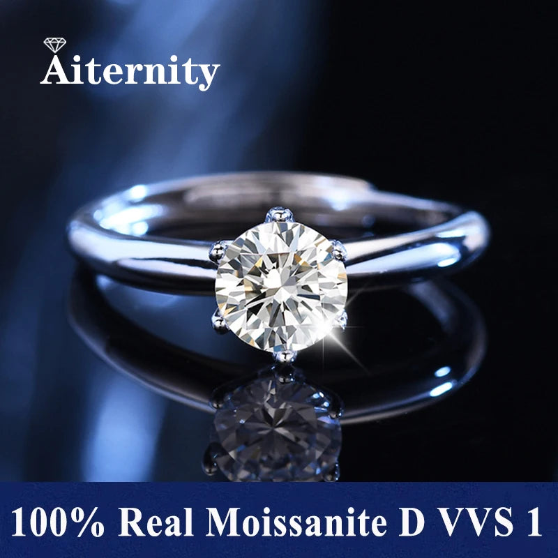 D VVS1 Moissanite Ring