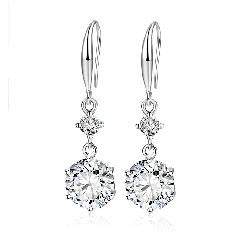 Celeste Stud Earrings – 925 Sterling Silver with Lab-Grown Diamonds
