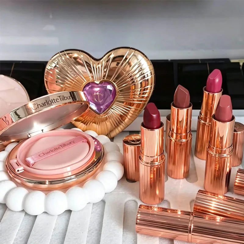 CT Fashion Makeup Set Portable Matte Lip Gloss Pillow Talk Smooth Lipstick Matte Lipstick Celebrity Same Product Protect Lips